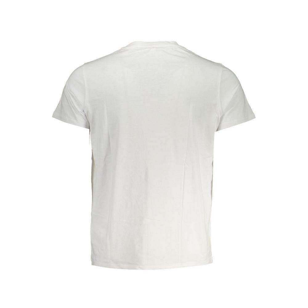 K-WAY Elegant White Cotton T-Shirt with Pocket Detail - Hilstor
