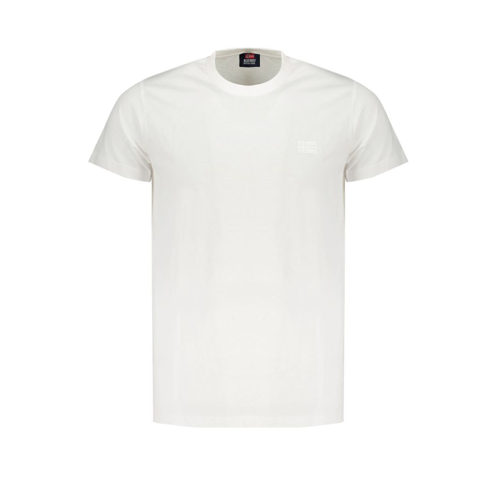 Norge 1963 hvid bomuld T-shirt