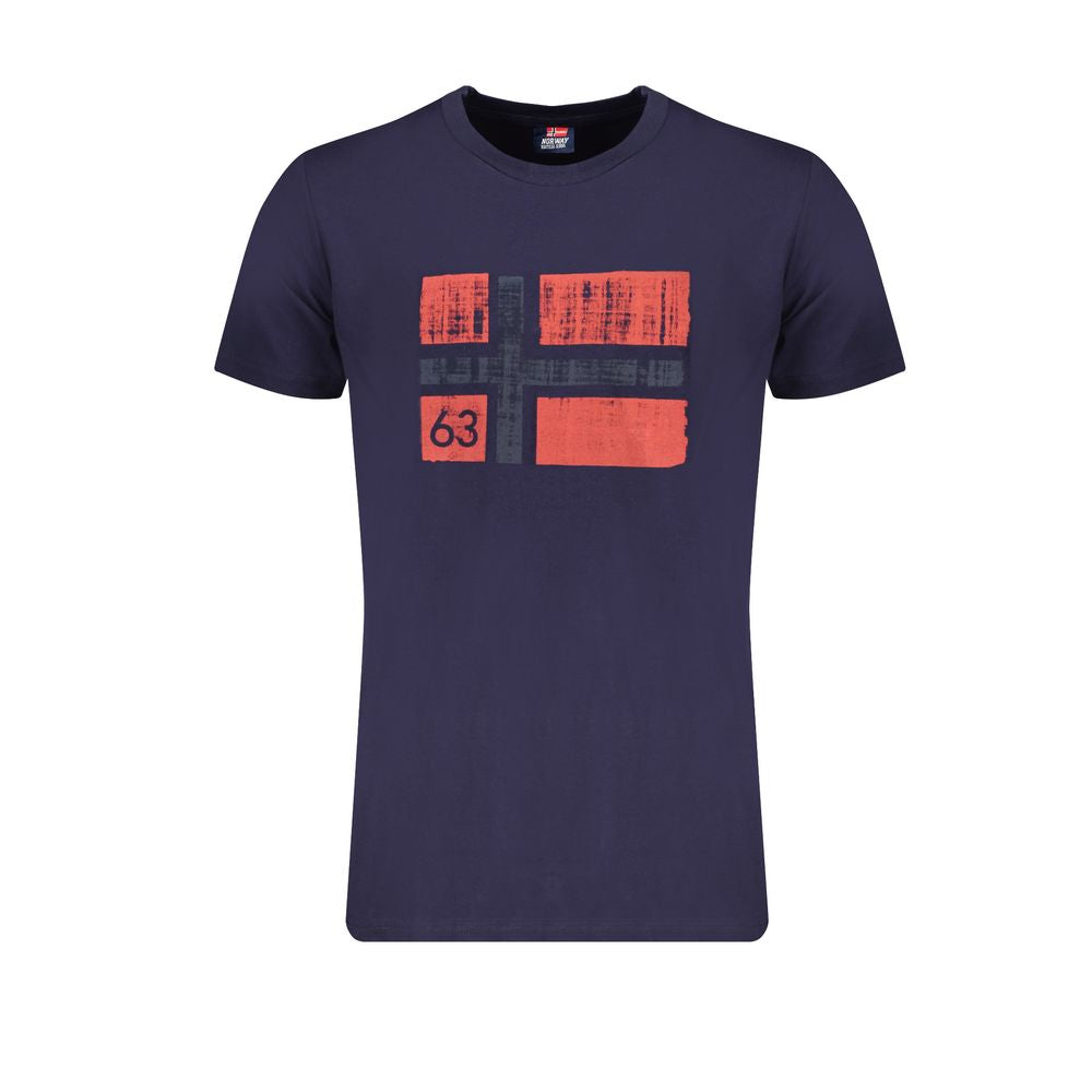 Norge 1963 Blå T-shirt i bomuld