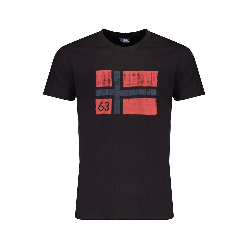 Norge 1963 sort bomuld T-shirt