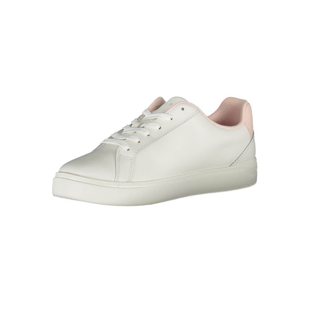 Tommy Hilfiger White Polyester Sneaker - Hilstor