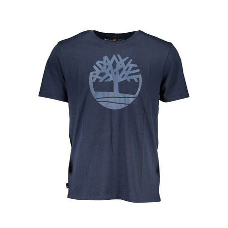 Timberland Blue Cotton T-Shirt - Hilstor