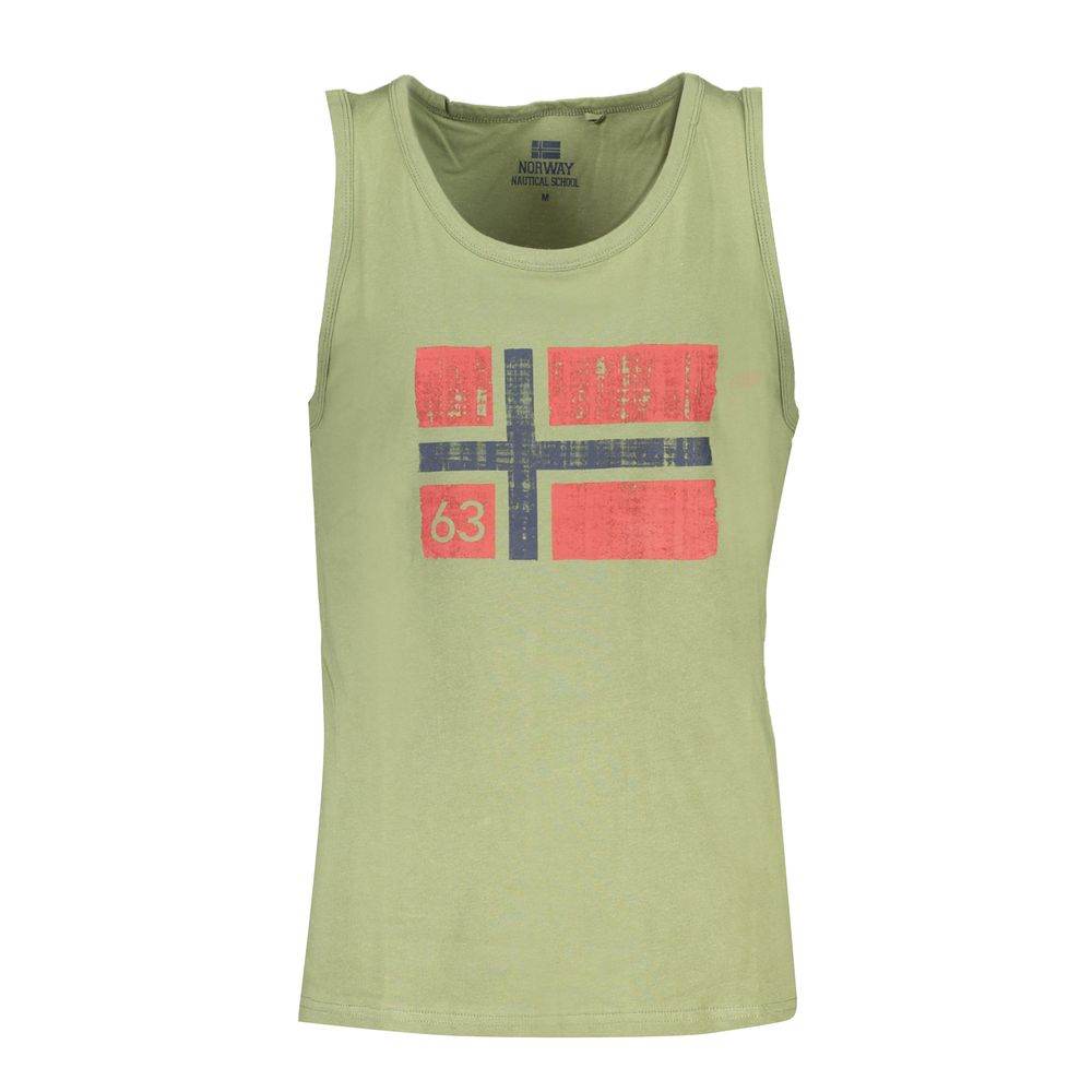 Norway 1963 Green Cotton Men Shirt - Hilstor