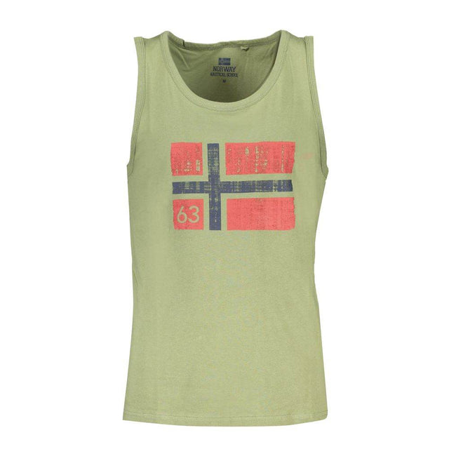 Norway 1963 Green Cotton Men Shirt - Hilstor