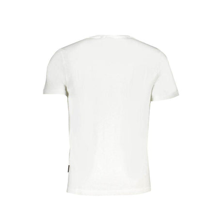 Napapijri White Cotton T-Shirt - Hilstor