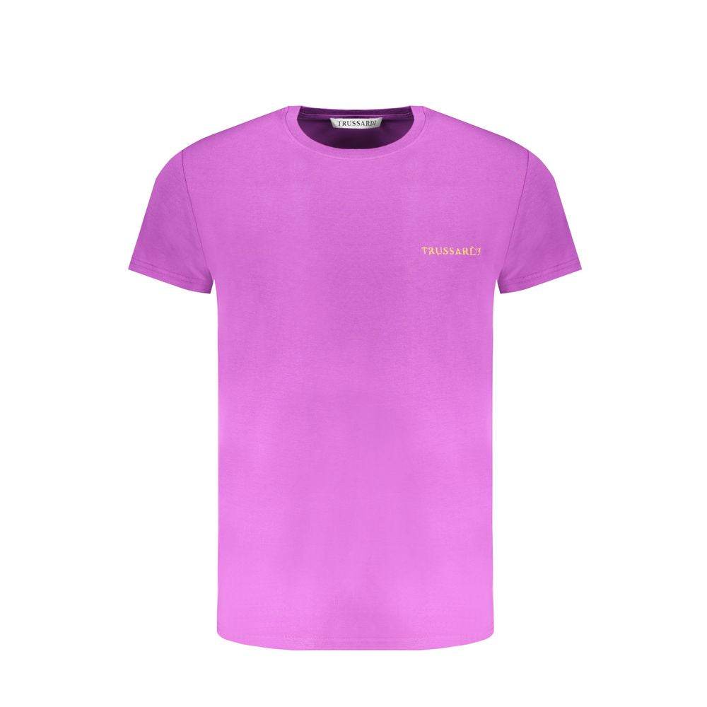 Trussardi Purple Cotton T-Shirt - Hilstor