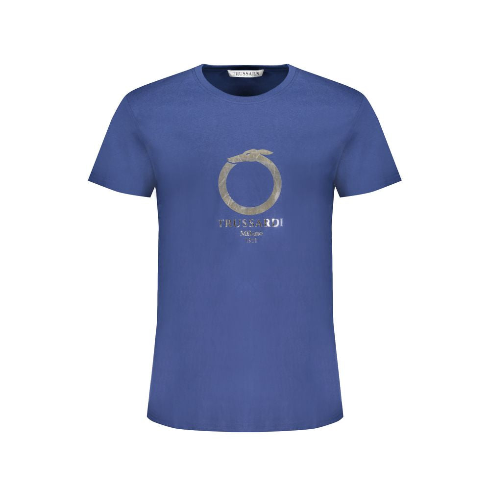Trussardi blå bomuld T-shirt
