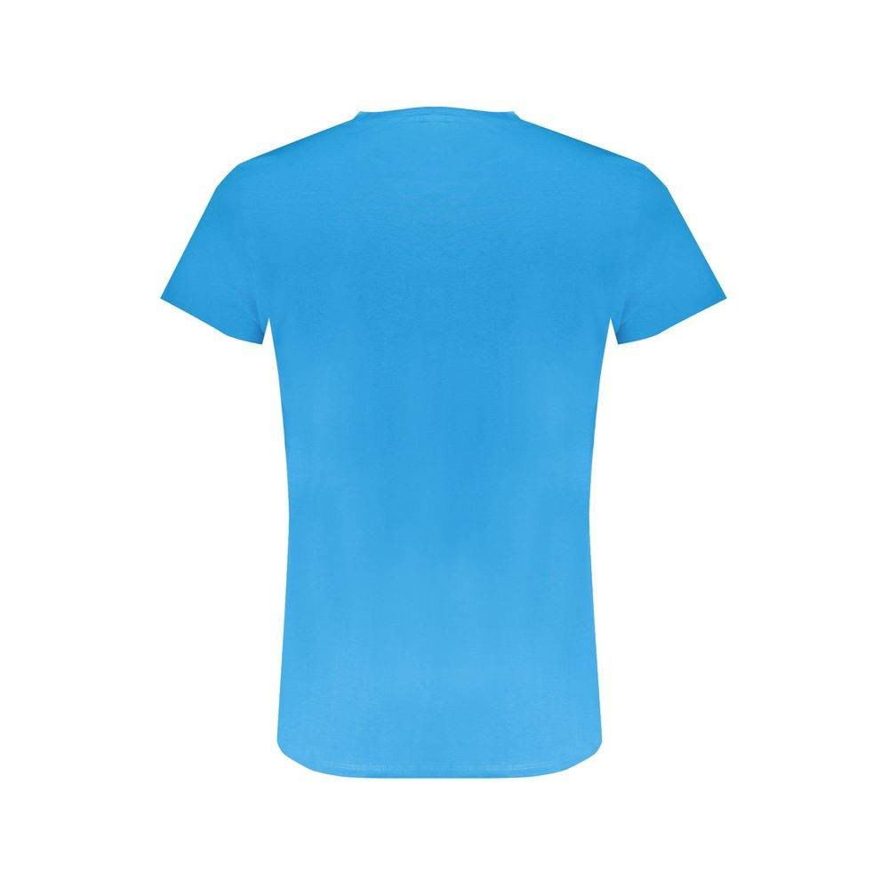 Trussardi Light Blue Cotton Men T-Shirt - Hilstor