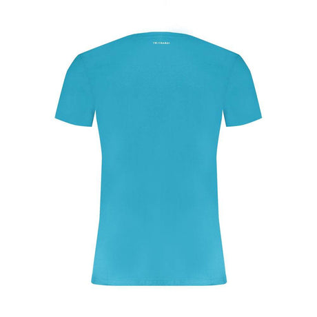 Trussardi Light Blue Cotton Men TShirt - Hilstor