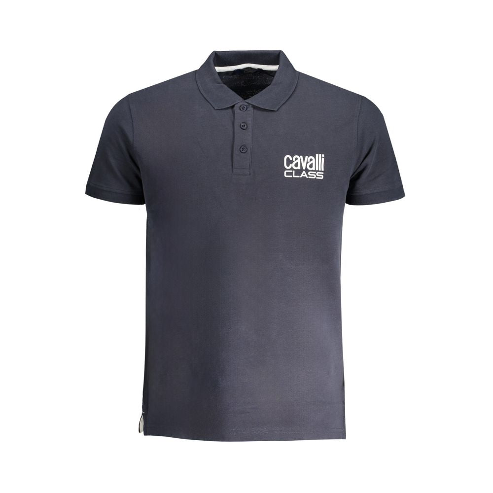 Cavalli klasse blå bomuld poloshirt