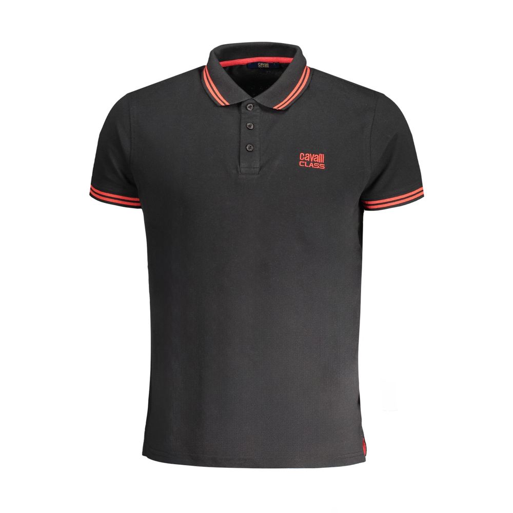 Cavalli klasse sort bomuld poloshirt