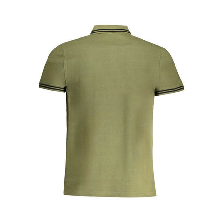 Cavalli Class Green Cotton Polo Shirt - Hilstor