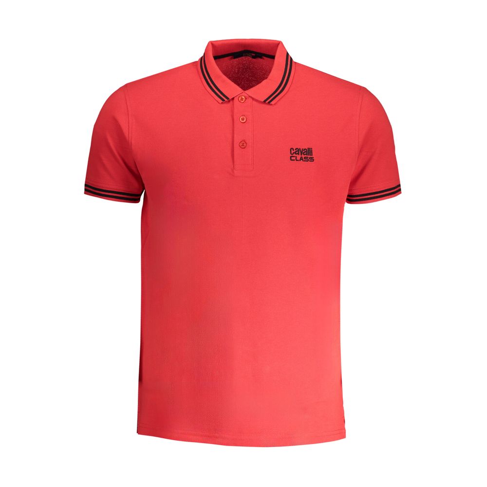 Cavalli klasse rød bomuld poloshirt