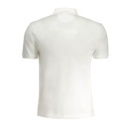 La Martina White Cotton Polo Shirt - Hilstor