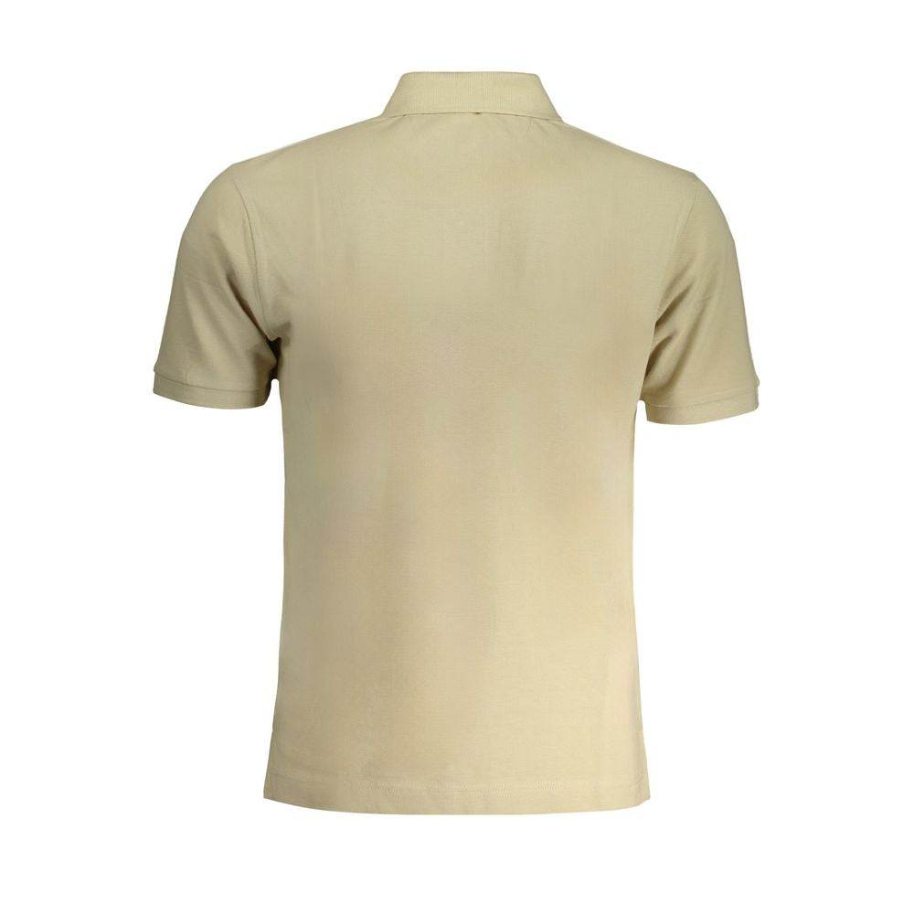 La Martina Beige Cotton Polo Shirt - Hilstor