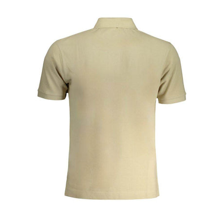 La Martina Beige Cotton Polo Shirt - Hilstor