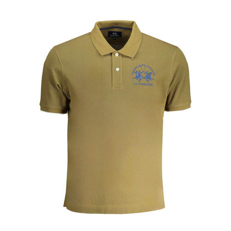 La Martina Green Cotton Polo Shirt - Hilstor