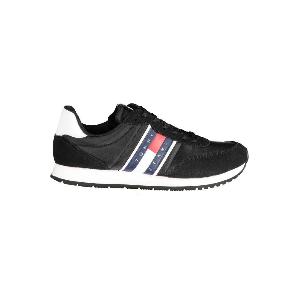 Tommy Hilfiger Black Polyester Sneaker - Hilstor