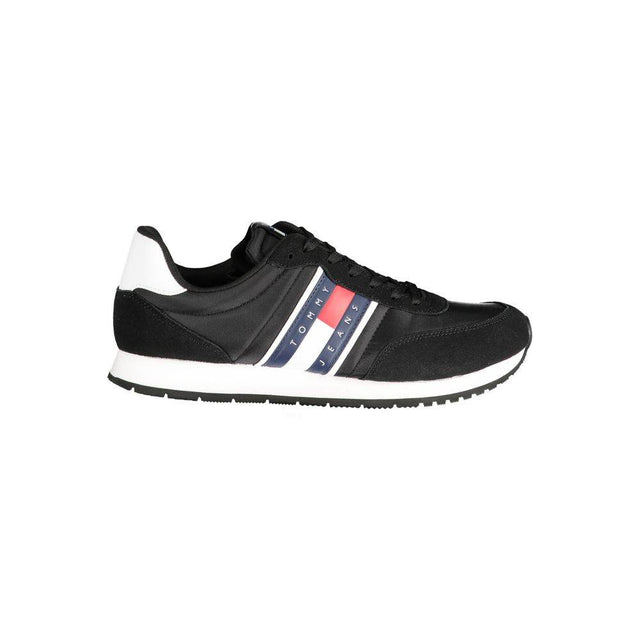 Tommy Hilfiger Black Polyester Sneaker - Hilstor