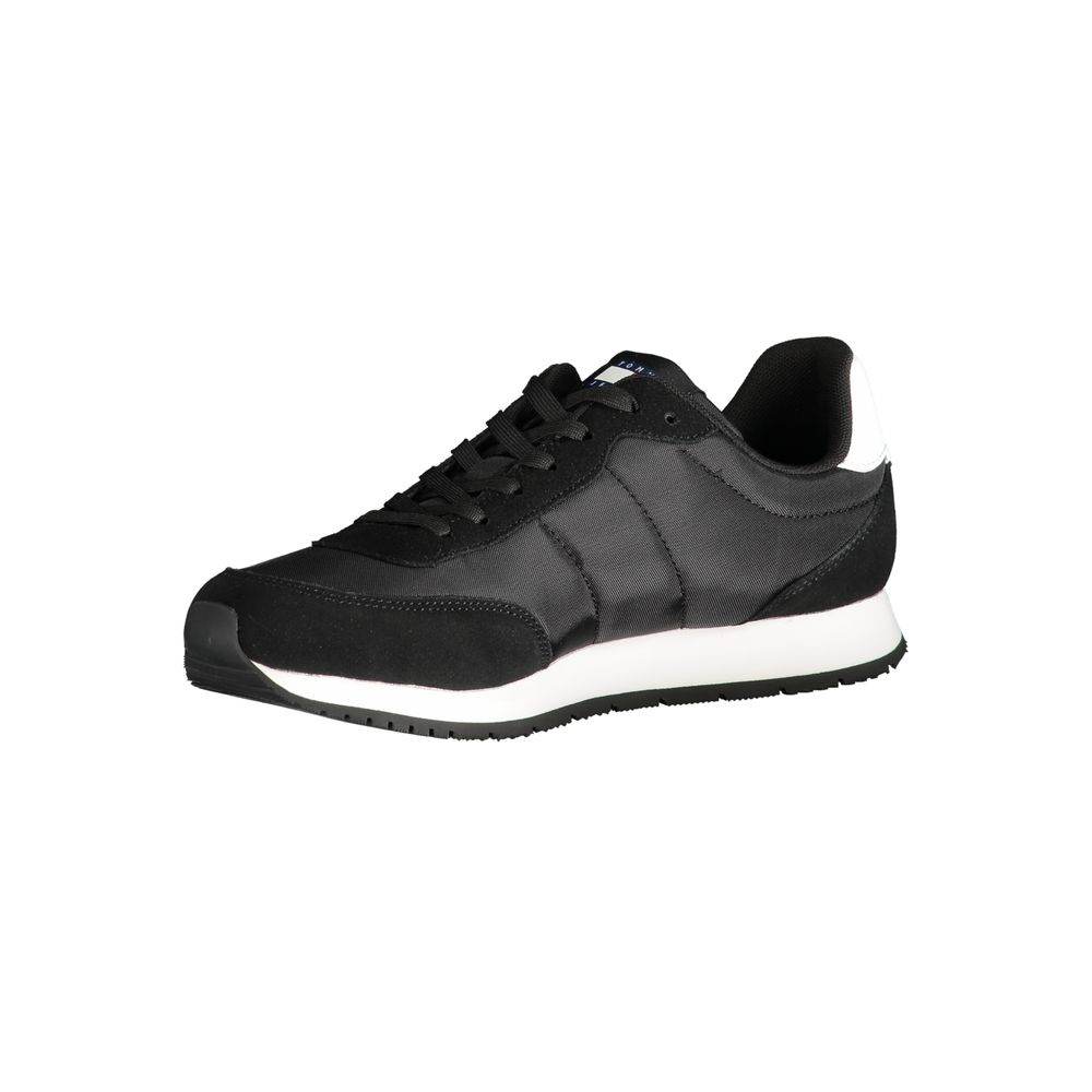 Tommy Hilfiger Black Polyester Sneaker - Hilstor