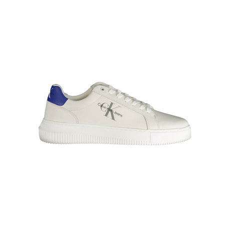 Calvin Klein White Polyester Sneaker - Hilstor