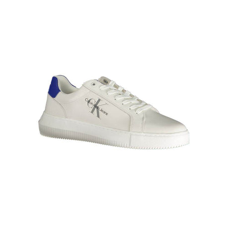 Calvin Klein White Polyester Sneaker - Hilstor