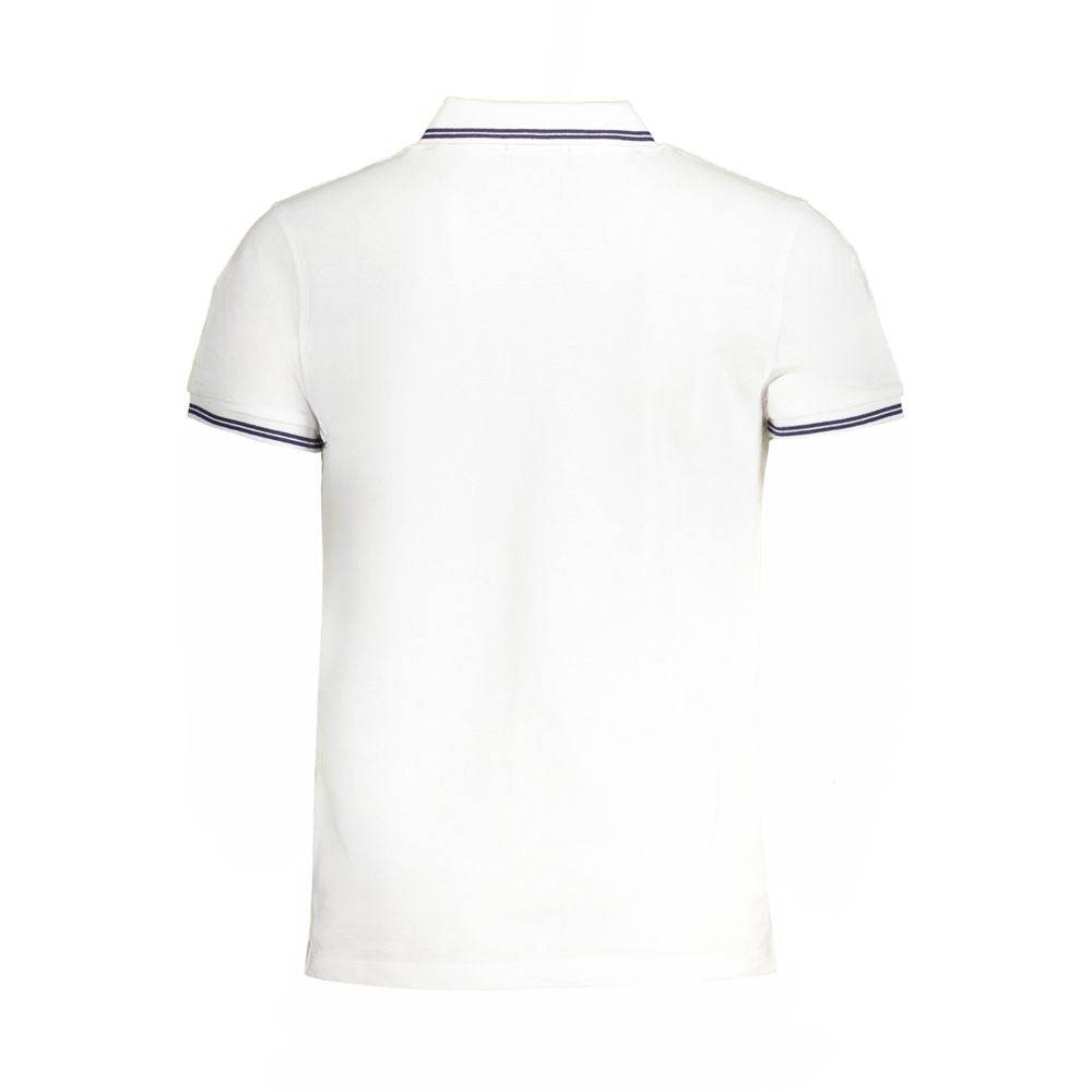 Cavalli Class White Cotton Polo Shirt - Hilstor