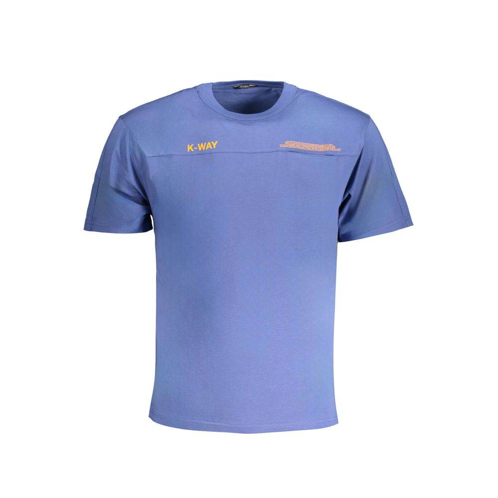 K-WAY Blue Cotton T-Shirt - Hilstor