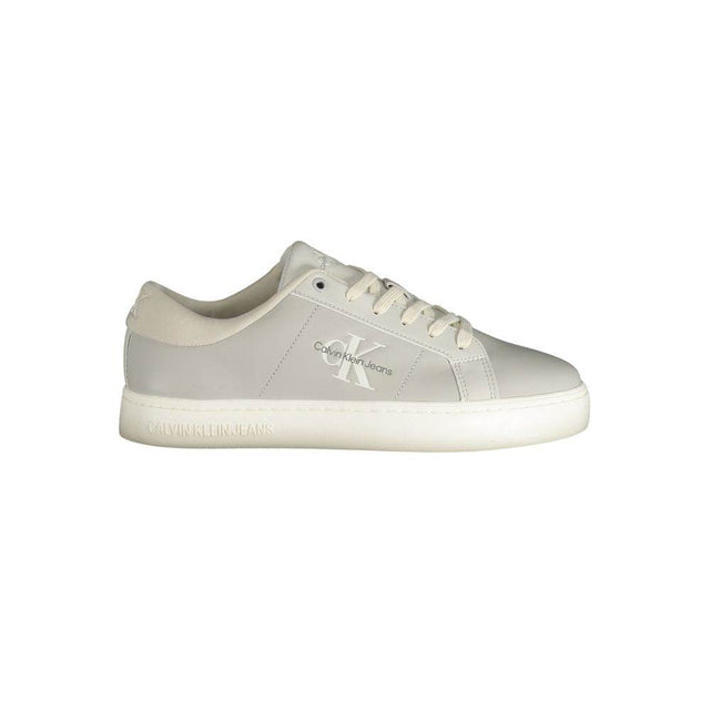 Calvin Klein Brown Leather Men Sneaker - Hilstor
