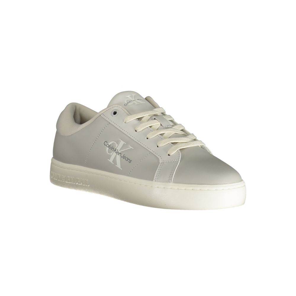 Calvin Klein Brown Leather Men Sneaker - Hilstor