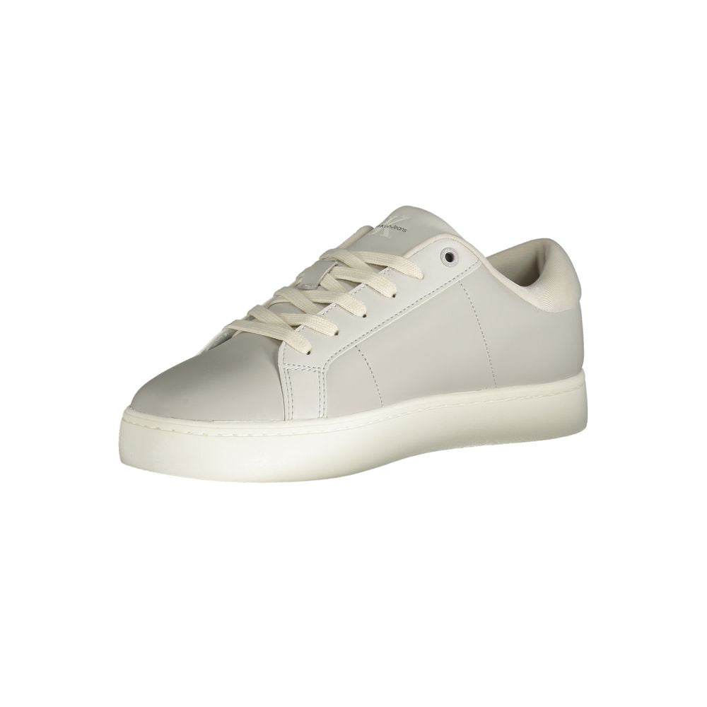 Calvin Klein Brown Leather Men Sneaker - Hilstor