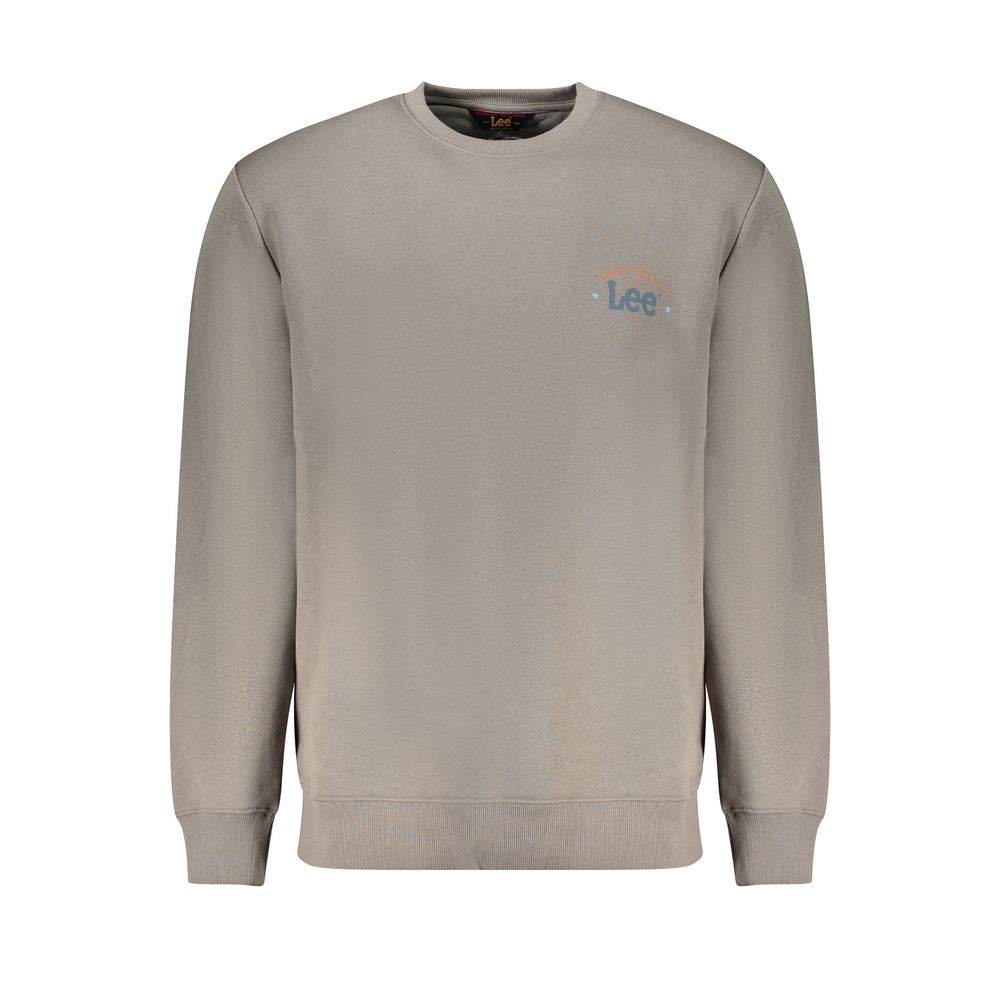Lee Gray Cotton Men Sweater - Hilstor