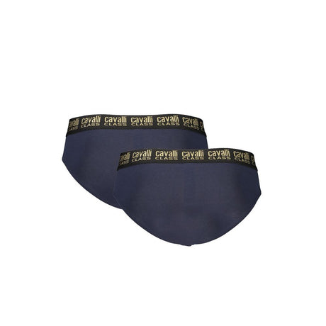 Cavalli Class Blue Cotton Herreundertøj