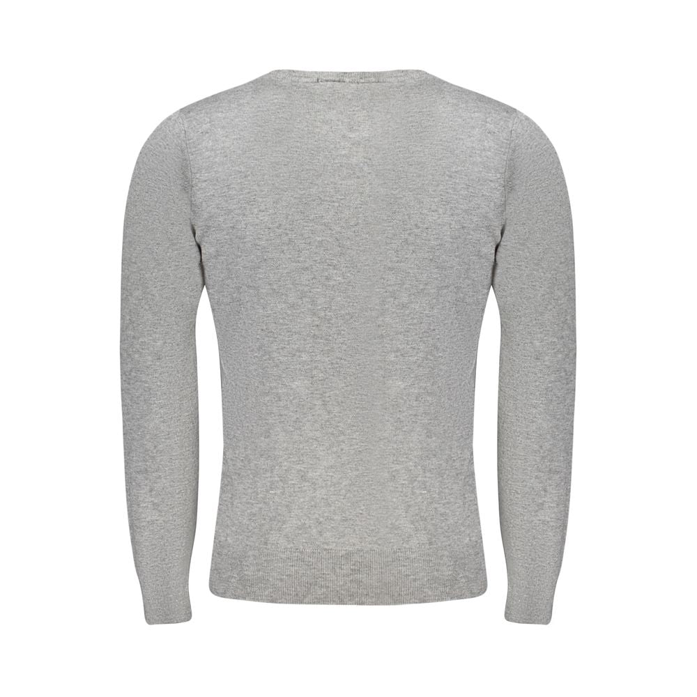 Cavalli klasse grå viskose sweater til mænd