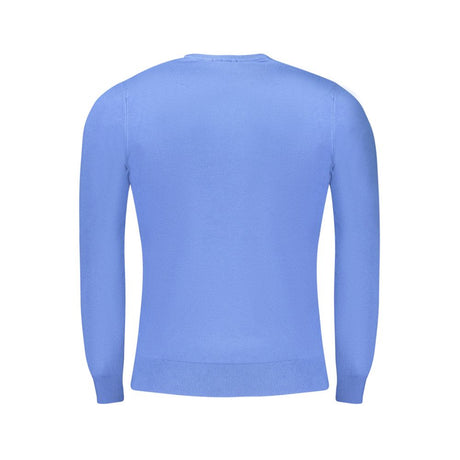 Cavalli klasse blå viskose sweater til mænd