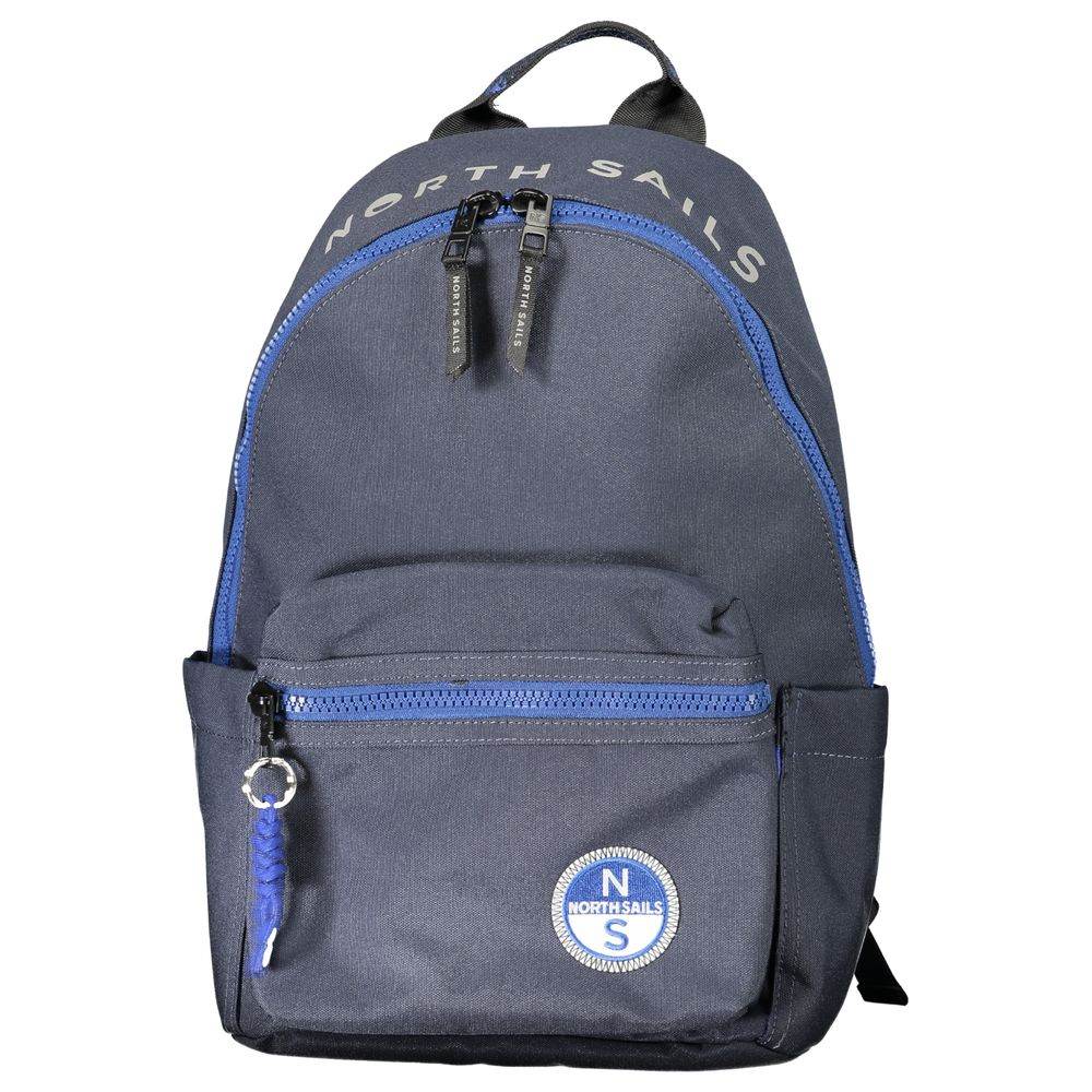 North Sails Blue Polyester Men Backpack - Hilstor