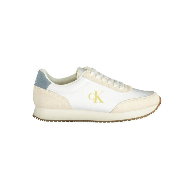Calvin Klein White Polyester Men Sneaker - Hilstor