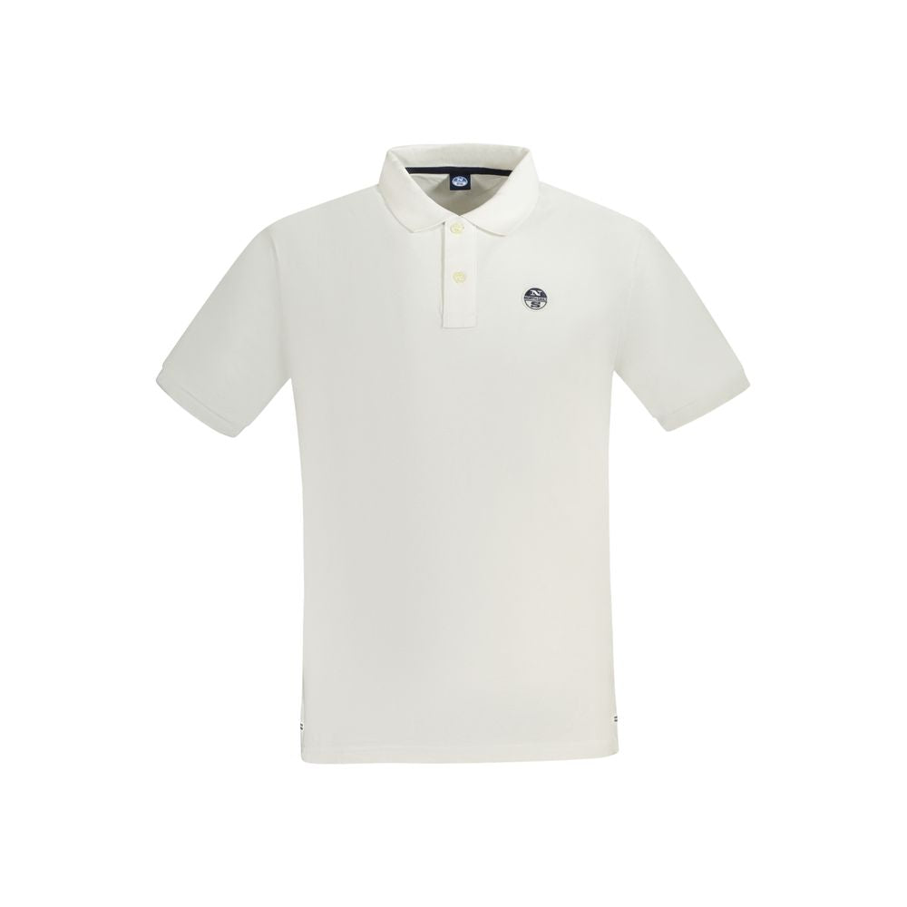 North Sails Hvid Bomuld Polo Shirt til mænd