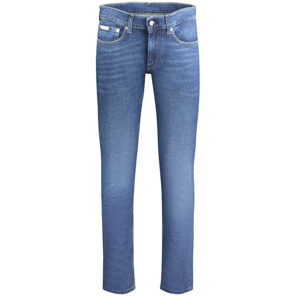Calvin Klein Blue Cotton Men Jeans - Hilstor