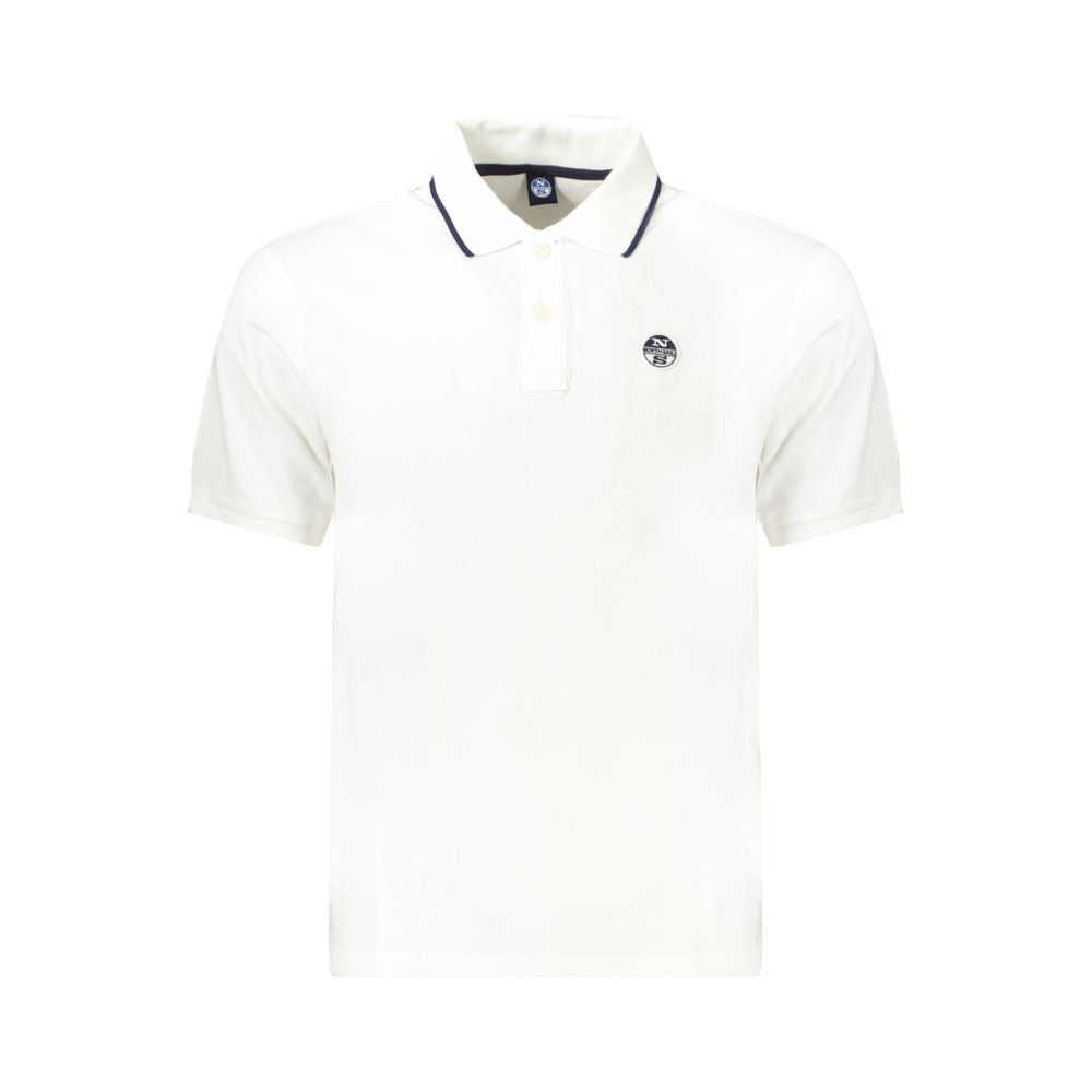 North Sails Hvid Bomuld Polo Shirt til mænd