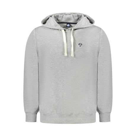 North Sails Gray Cotton Mens Sweater Hoodie - Hilstor
