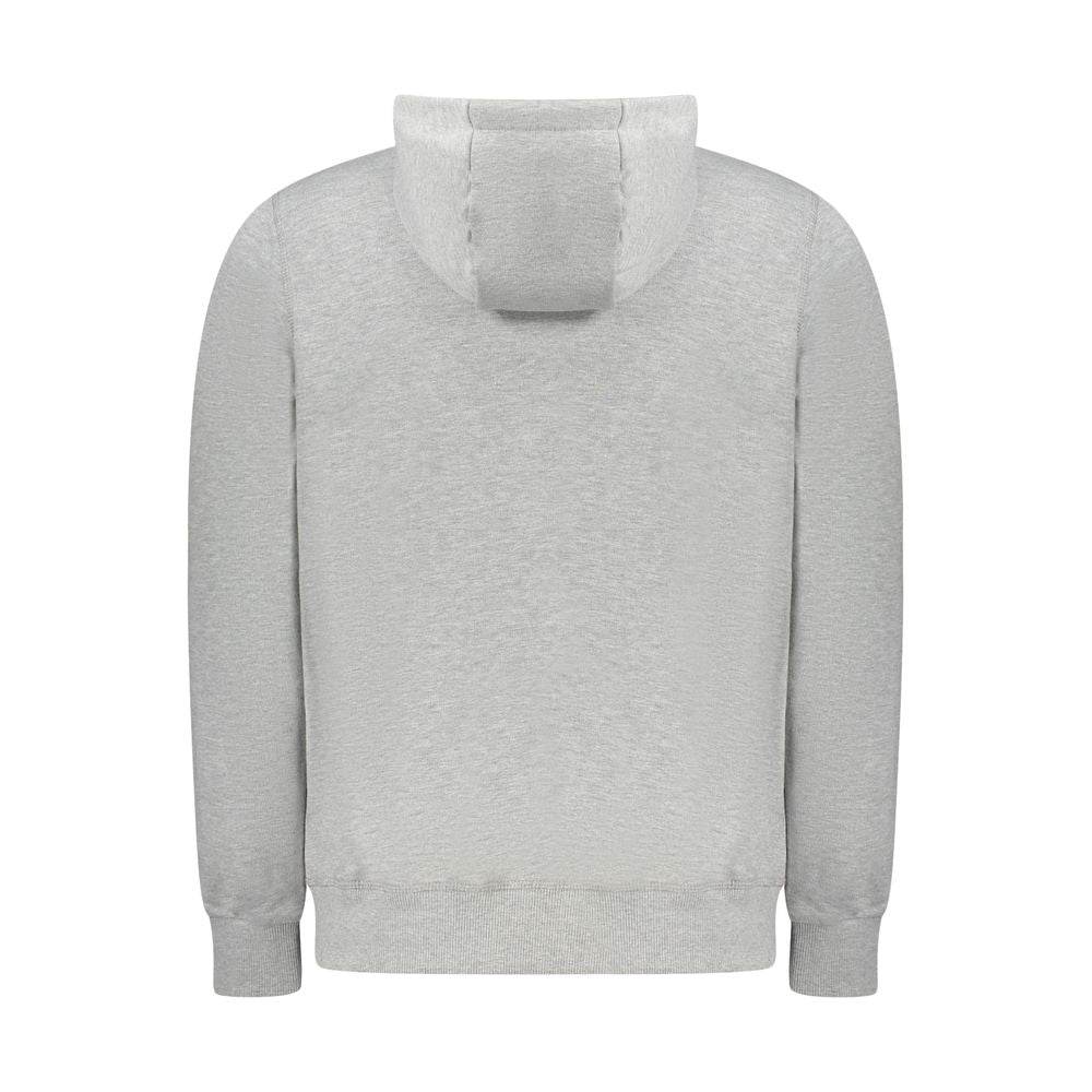 North Sails Gray Cotton Mens Sweater Hoodie - Hilstor