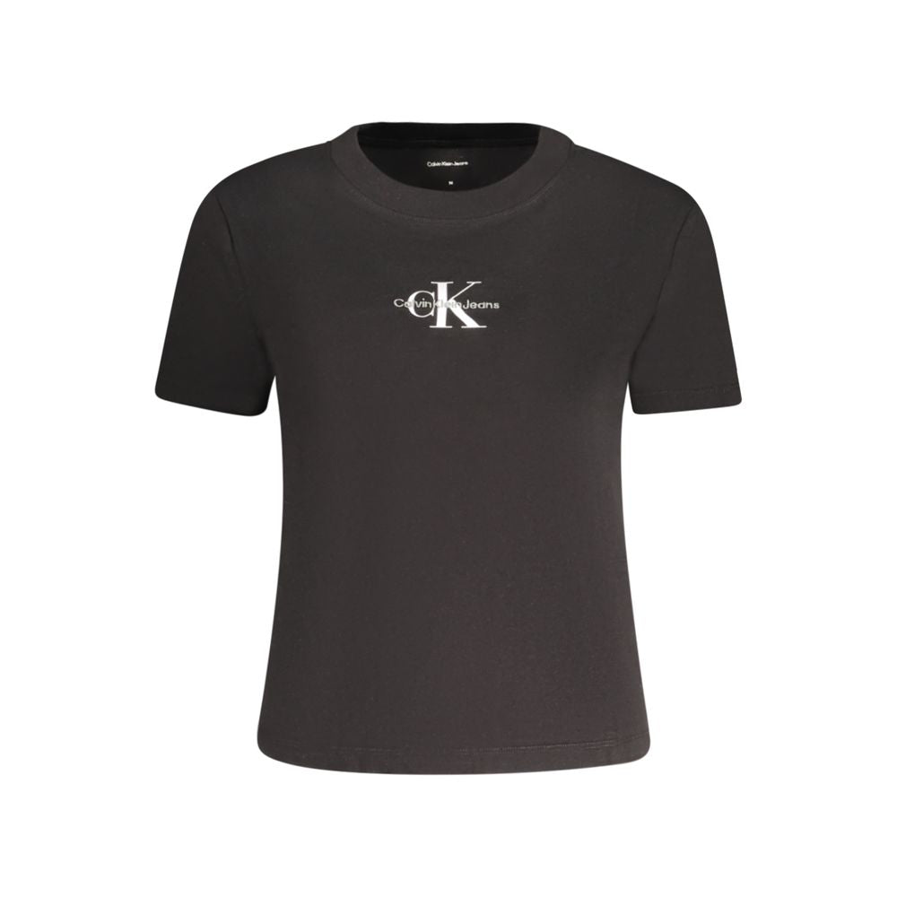 Calvin Klein sort bomuld T-shirt til kvinder