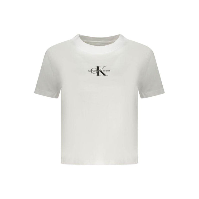 Calvin Klein White Cotton Women T-Shirt - Hilstor