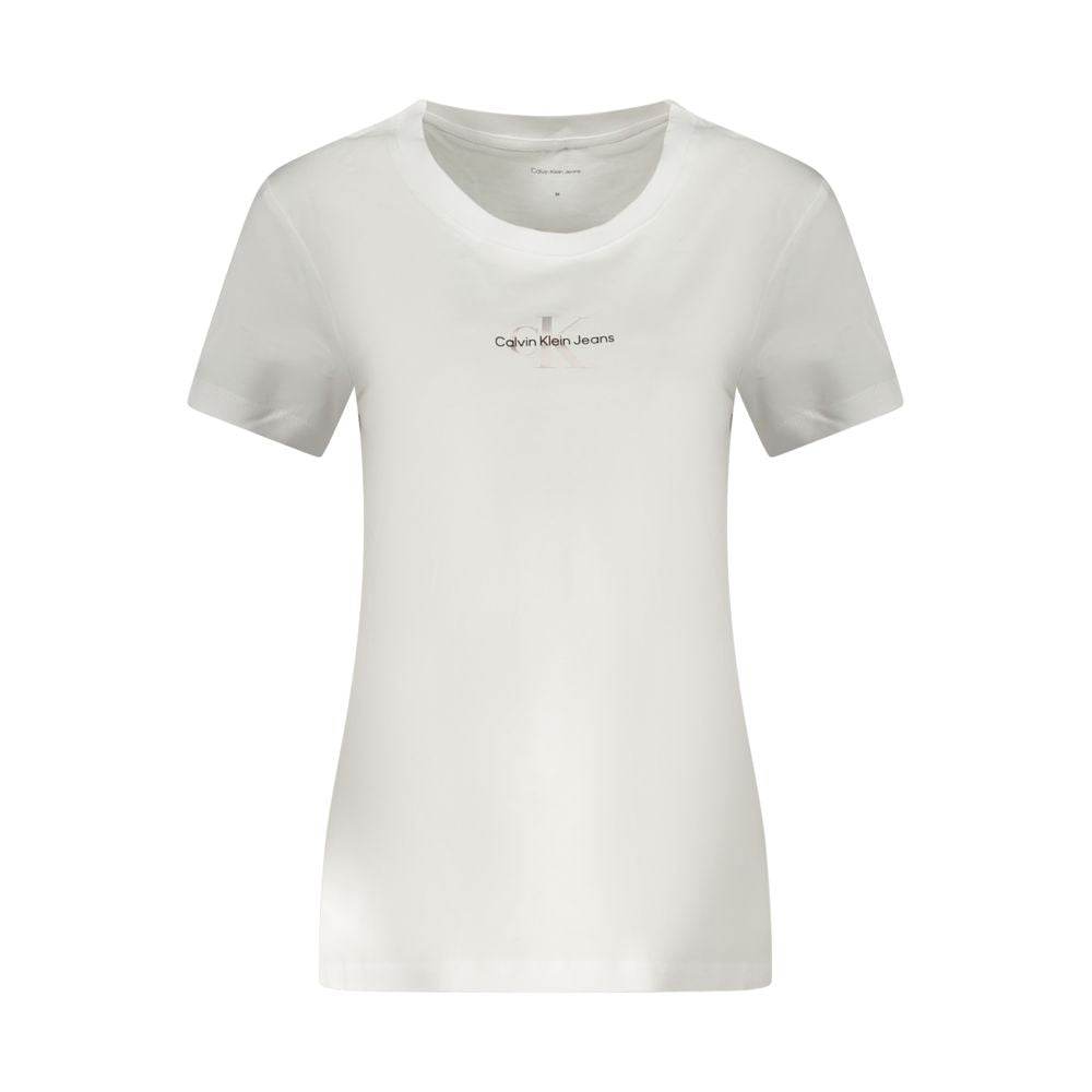 Calvin Klein White Cotton Women T-Shirt - Hilstor