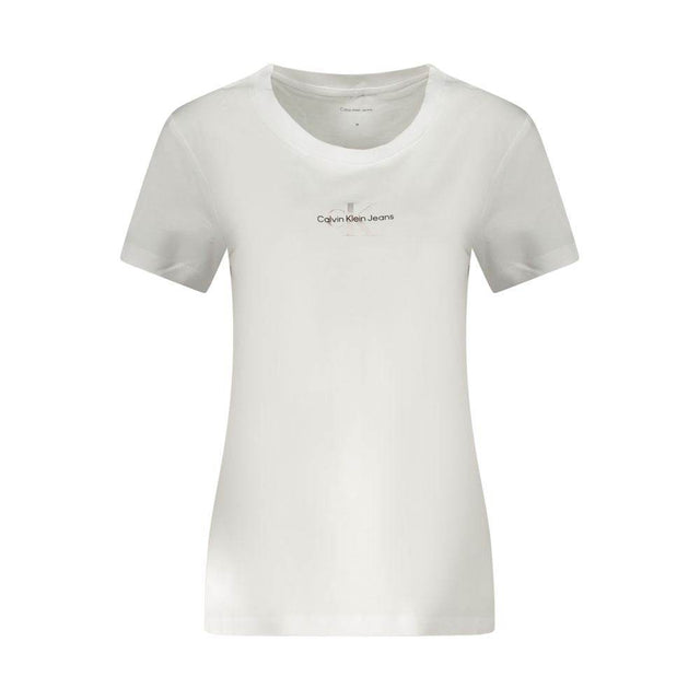Calvin Klein White Cotton Women T-Shirt - Hilstor