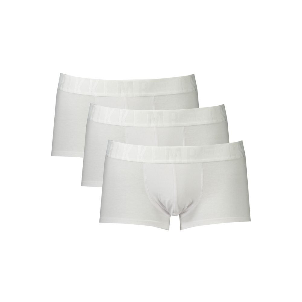 Bikkembergs Hvid Polyester Herre Boxer