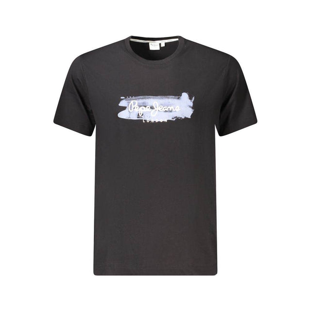 Pepe Jeans Black Cotton Men T-Shirt - Hilstor