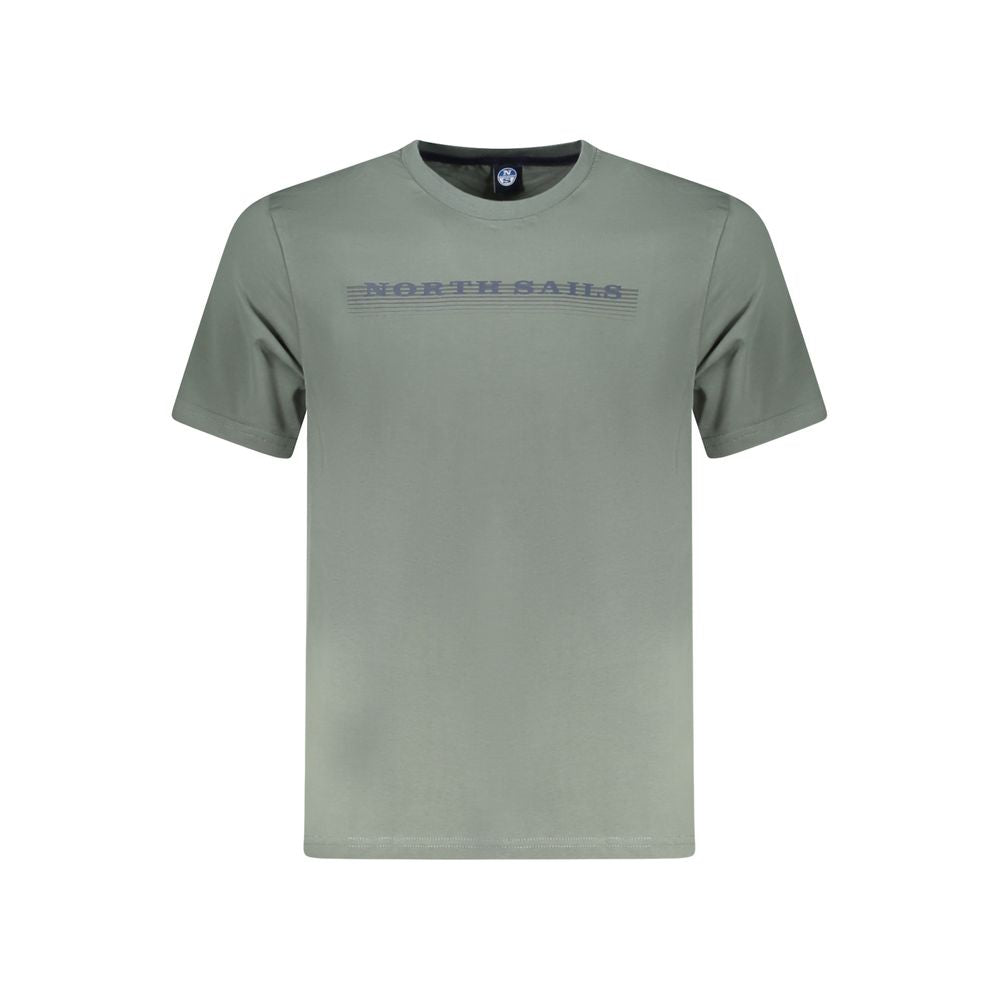 North Sails Grøn T-shirt til mænd i bomuld
