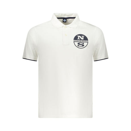 North Sails Hvid Bomuld Polo Shirt til mænd